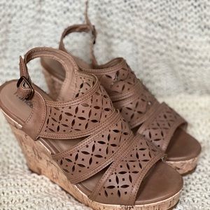 Tan wedges